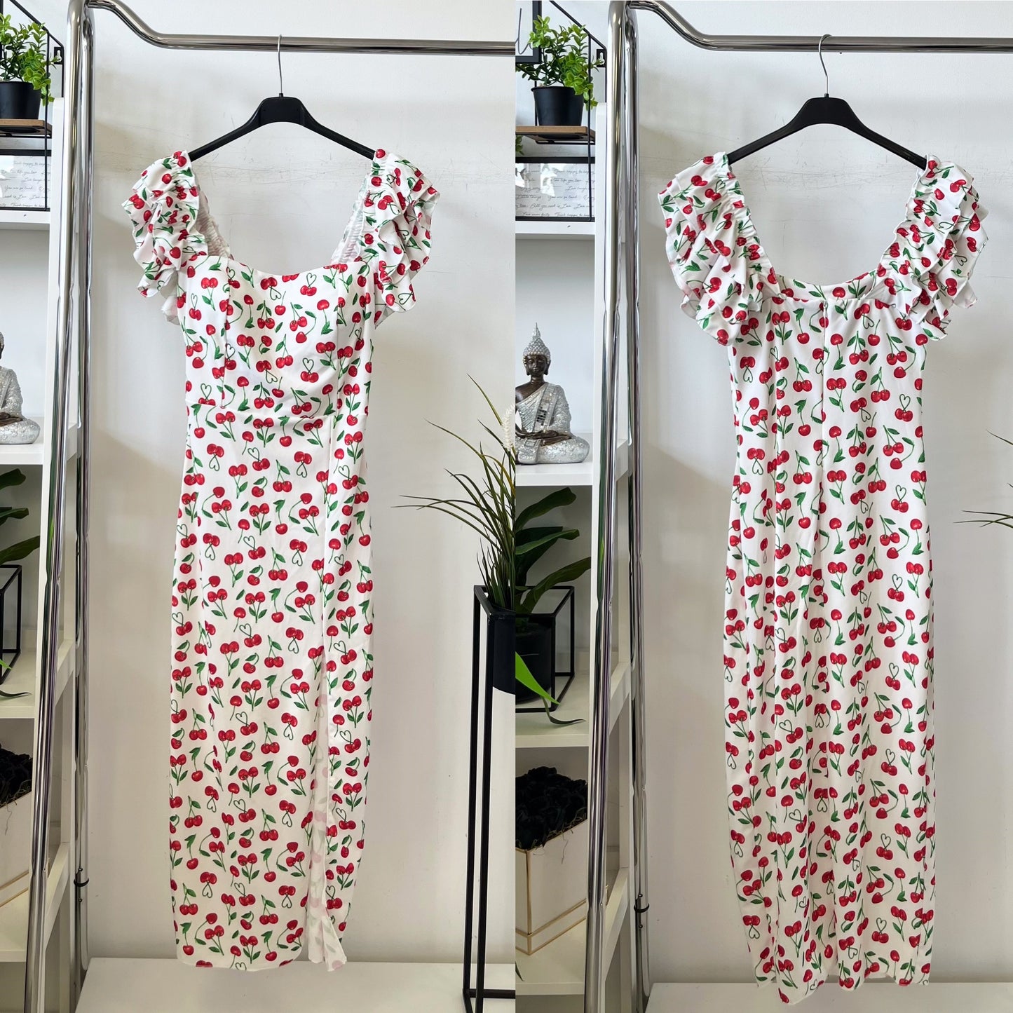 41070 PANNI dupla fodros vállú CHERRY  ruha