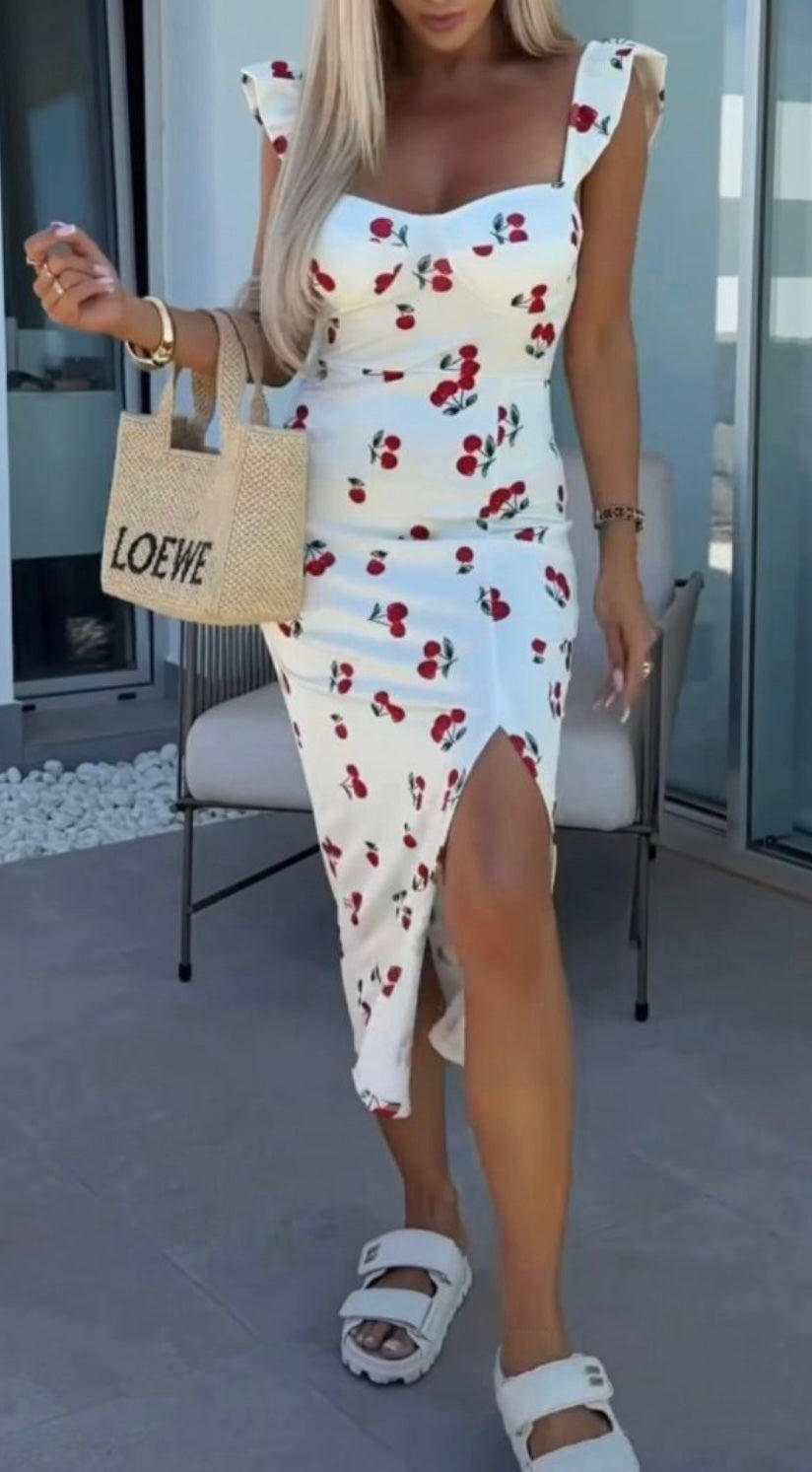 231156 CHERRY mintás ruha