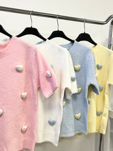 Kép betöltése a galériamegjelenítőbe: 1147 LUCIA szíves tavaszi kötött felső
