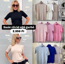 Kép betöltése a galériamegjelenítőbe: 0083 BASIC rövid ujjú garbó
