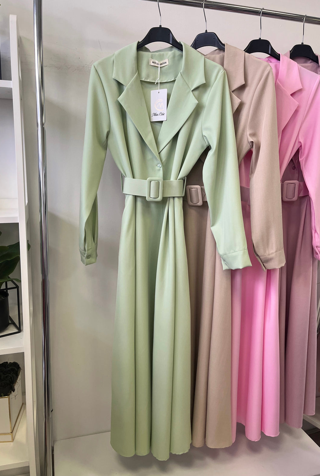 9853  MAXYN öves szövet ruha