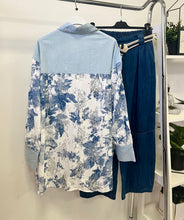 Kép betöltése a galériamegjelenítőbe: 5072 ELIZA csipke ing farmer betéttel
