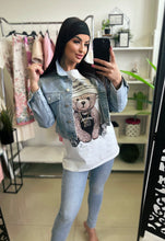 Kép betöltése a galériamegjelenítőbe: 219 LÁNCOS strasszos maci póló/tunika
