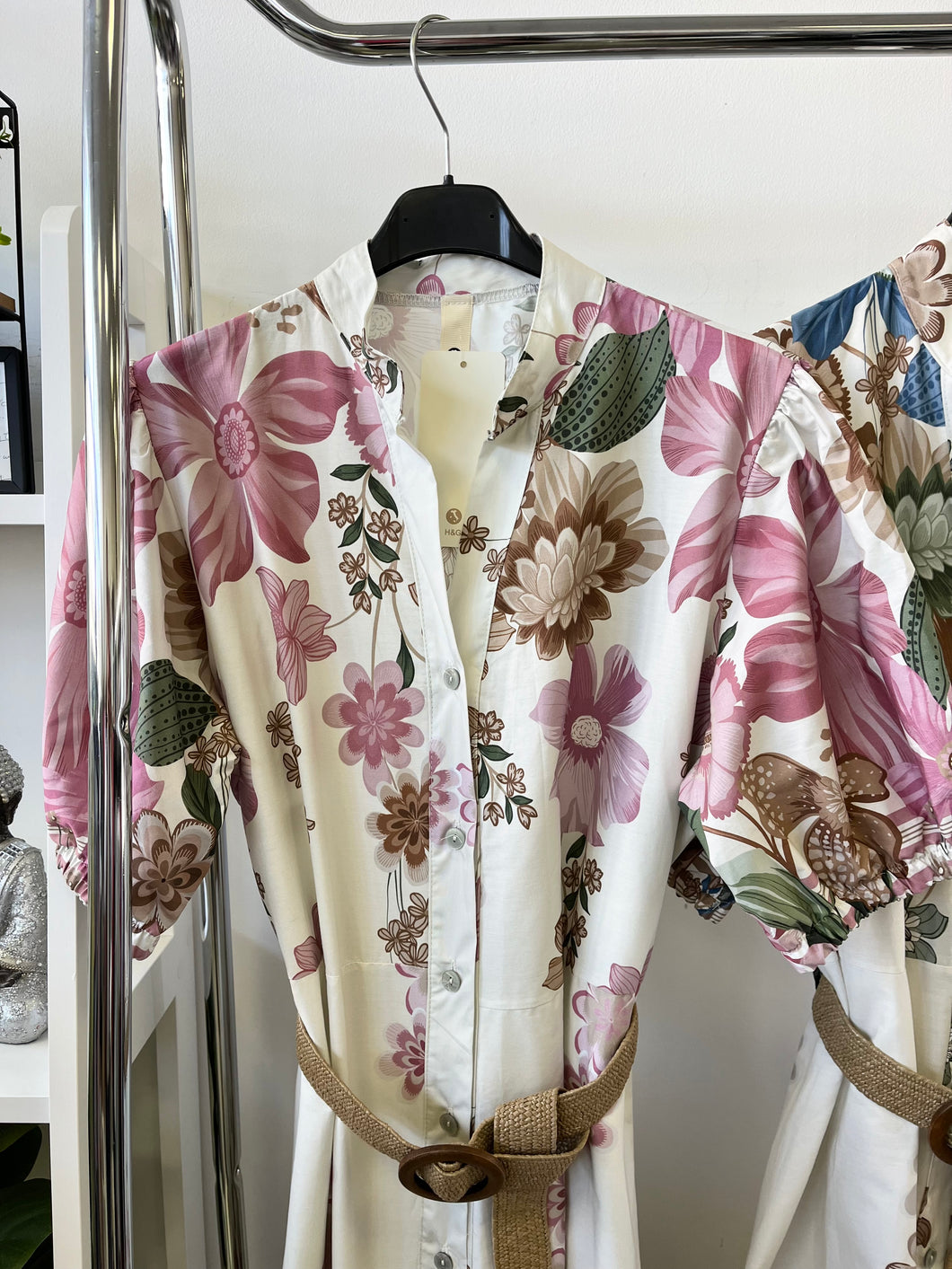 7493 LEONORE virág mintás zsebes ruha