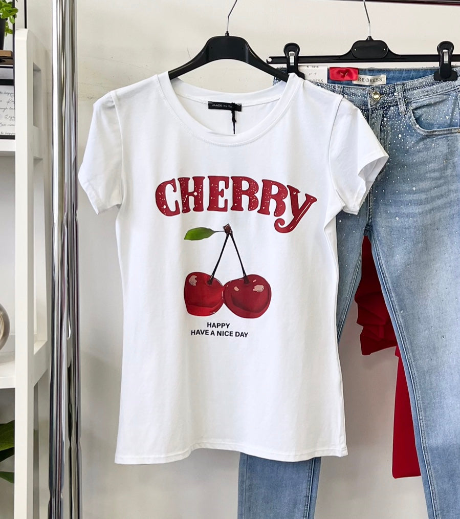 2415 CHERRY pamut póló