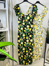 Kép betöltése a galériamegjelenítőbe: 41070 PANNI dupla fodros vállú CITROM ruha
