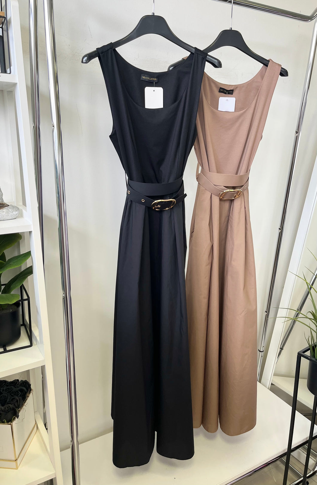 12320 REBECA vászon szoknyás ruha