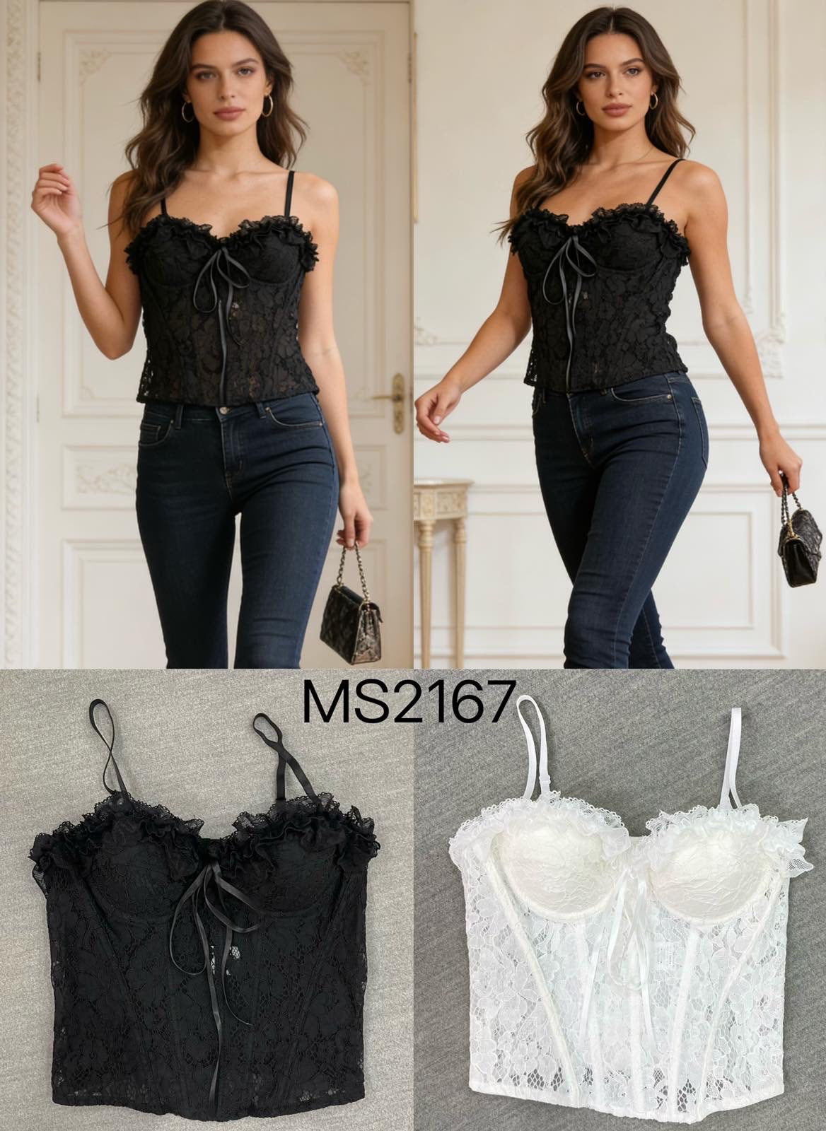 2167 SELINA csipke míder