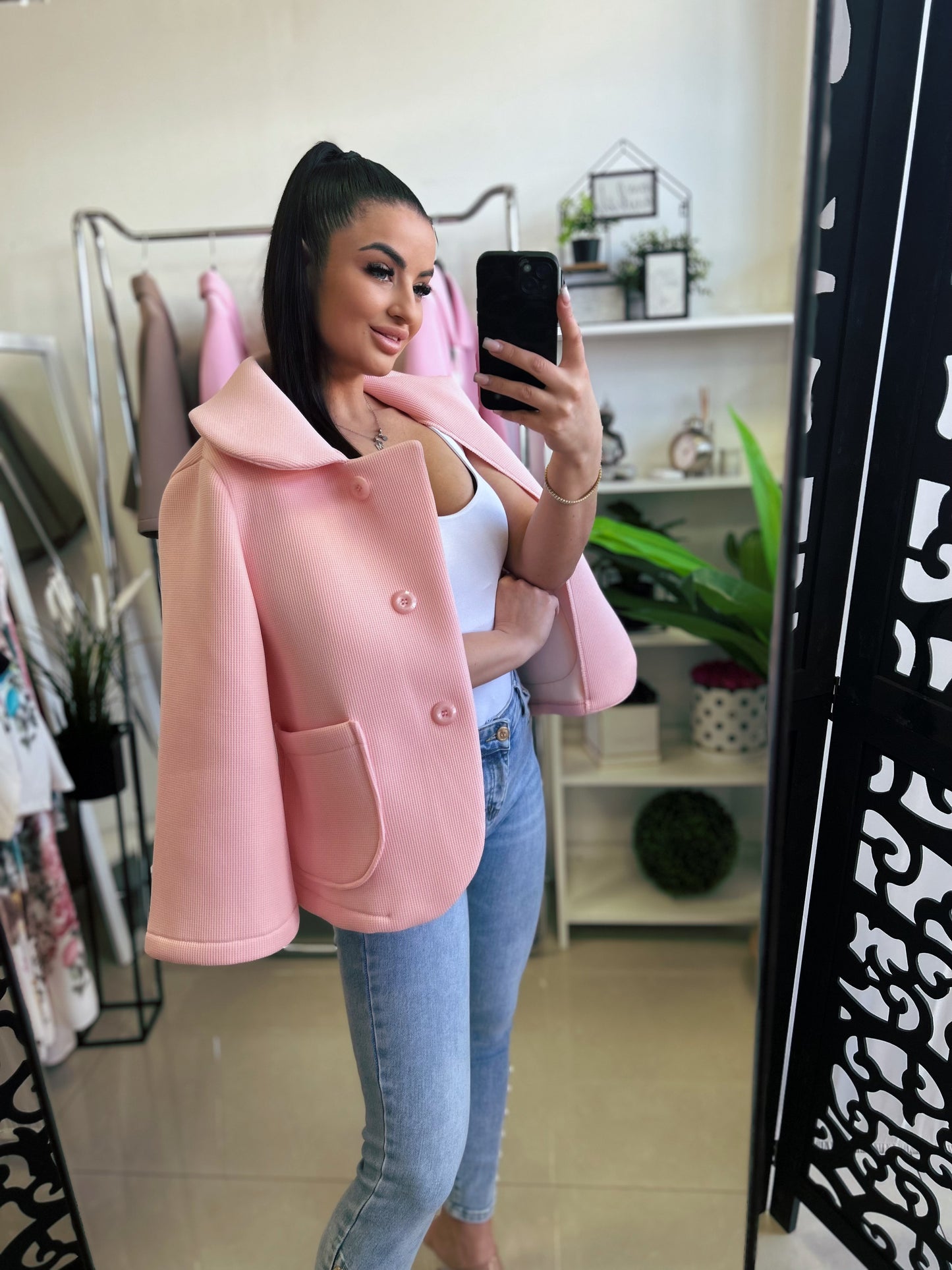95968 TIFFANY elegáns átmeneti kabát