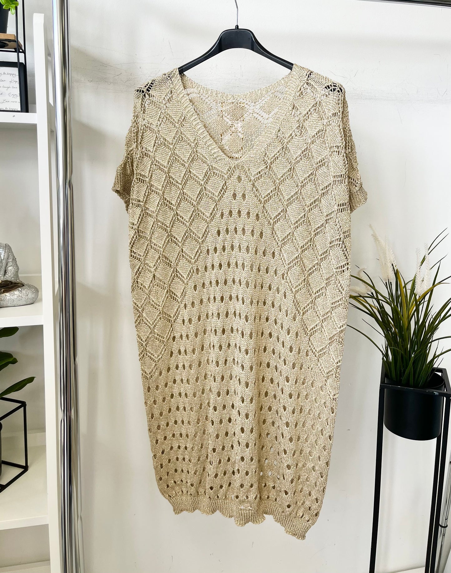 3201 LUREX mintás ruha/tunika
