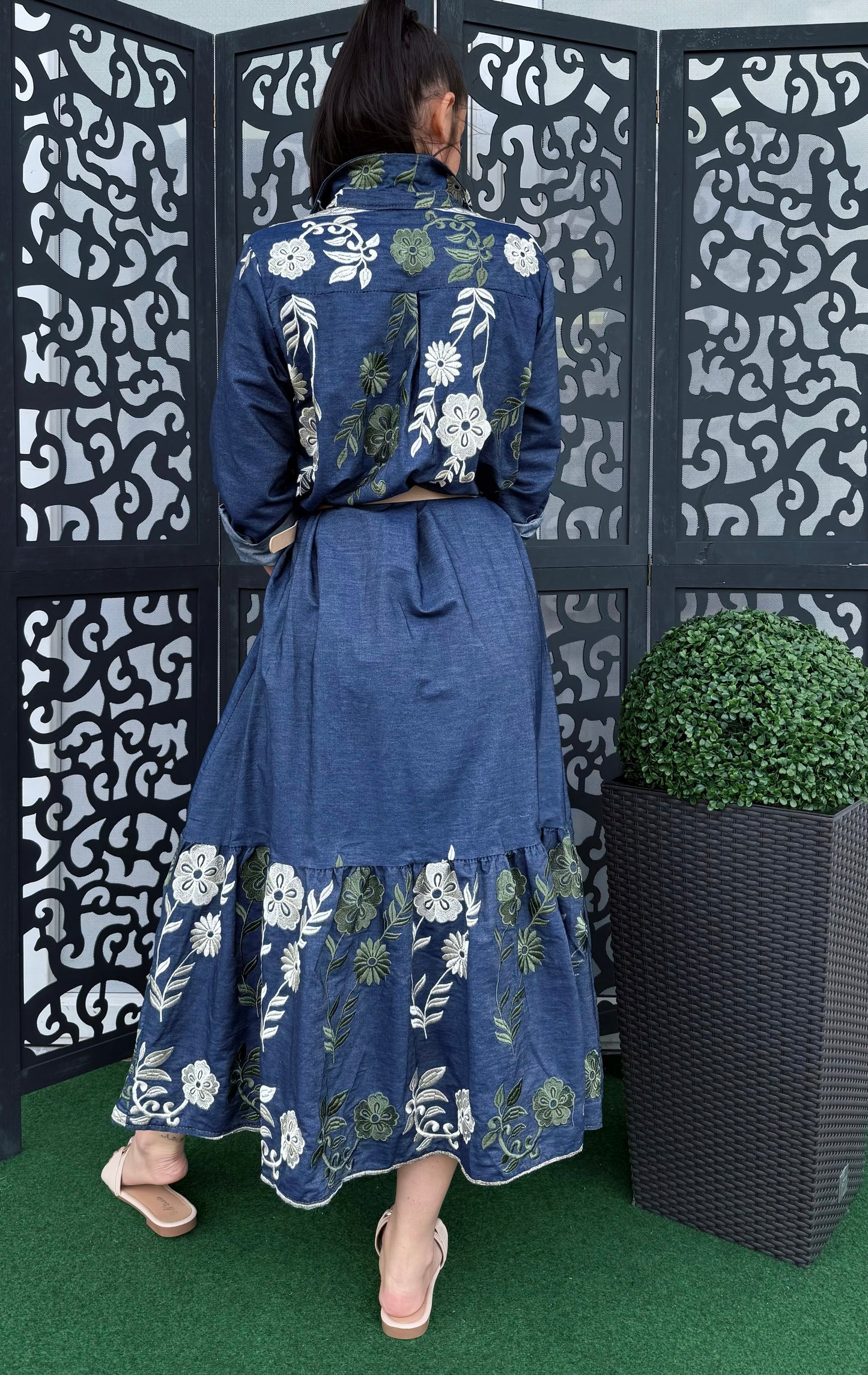 5914 HÍMZETT Farmer ruha