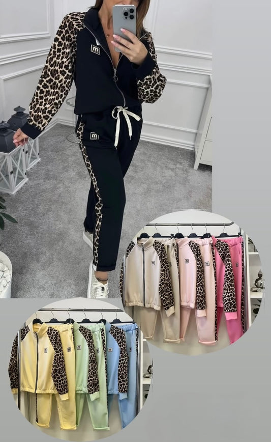 8713 MIU színes-leopárd jogging