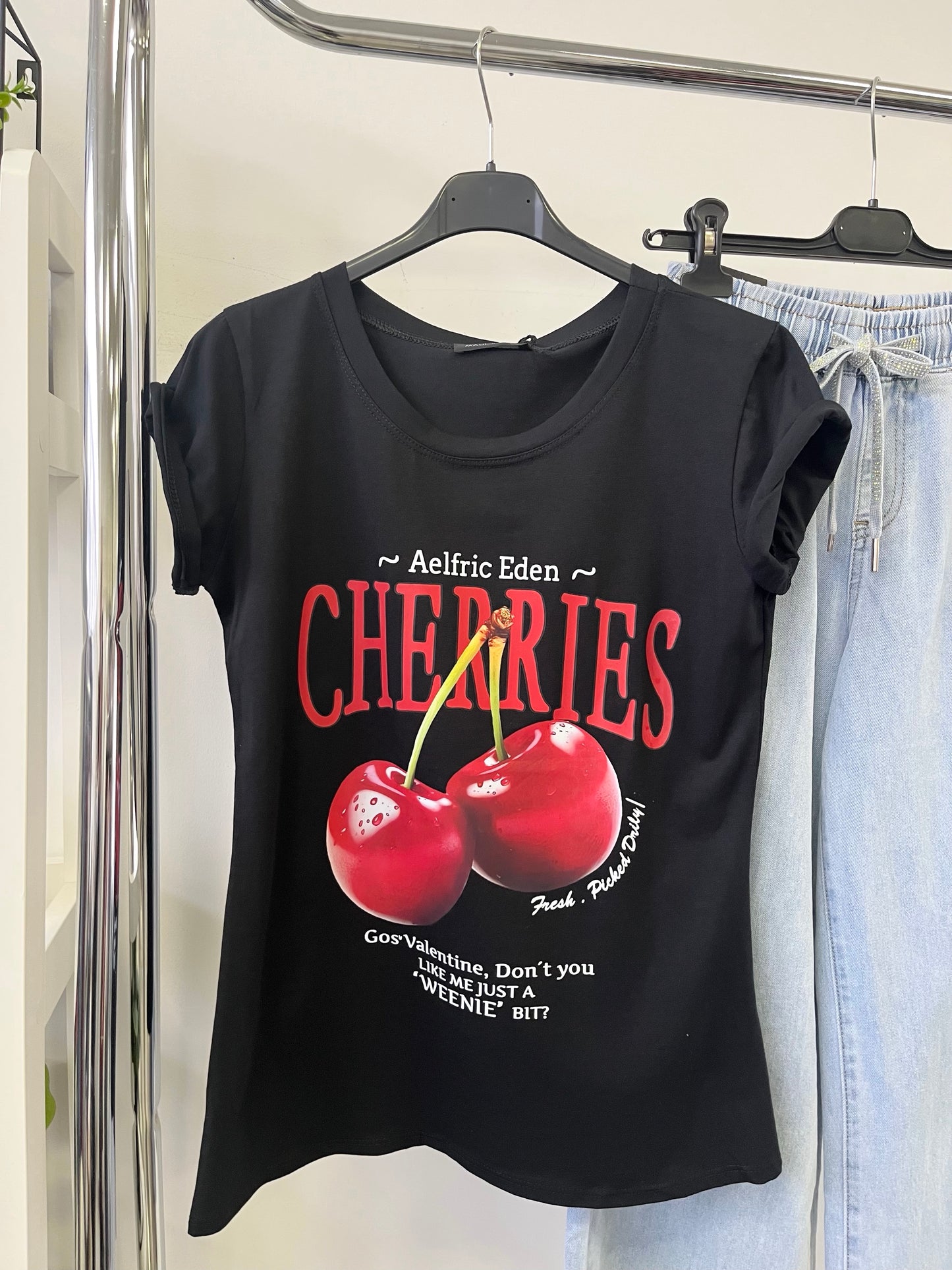 2415 EDEN CHERRIES pamut póló