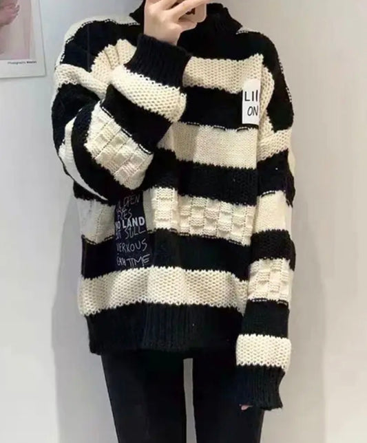 5056 MARS oversized vastag pulóver