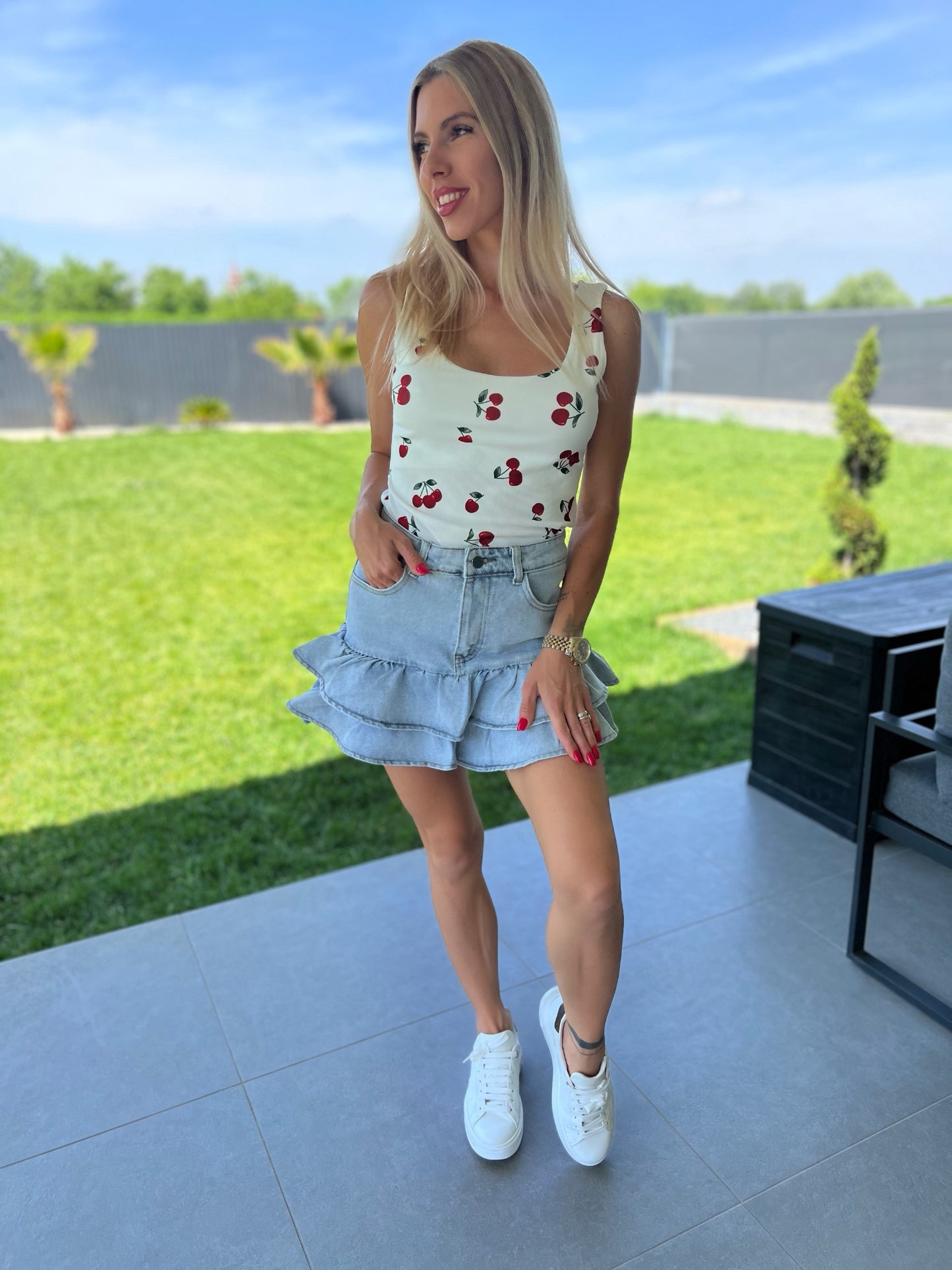 622 TIA fodros farmer szoknya/sort