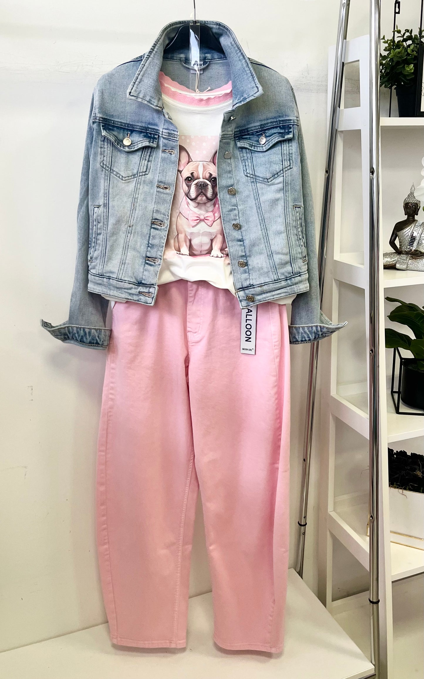 8115 PINKY bulldog póló