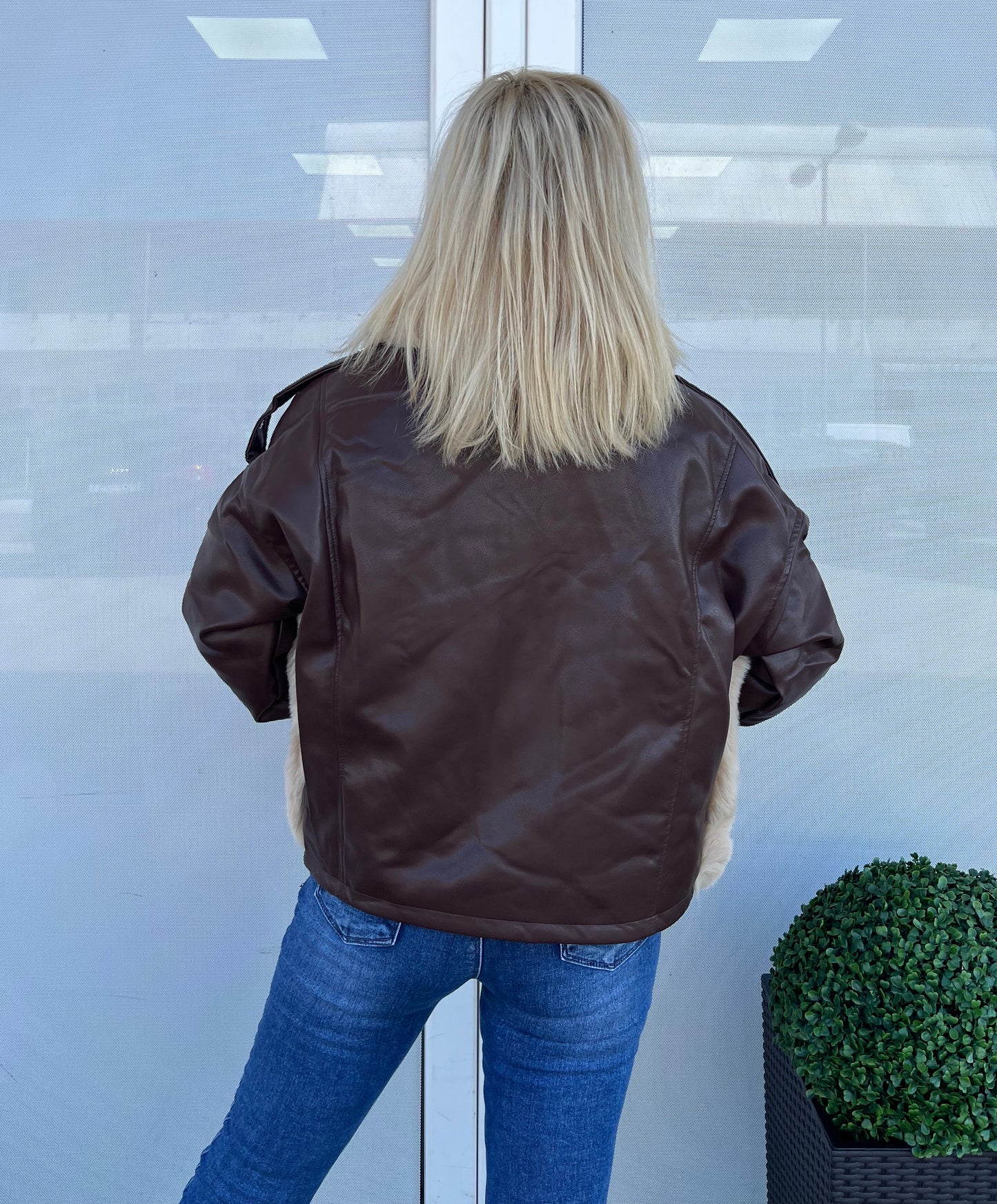 8531 MODA oversize műbőr kabát