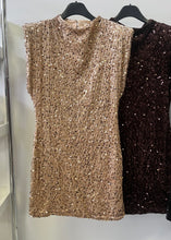 Kép betöltése a galériamegjelenítőbe: 6699 TERRY flitteres miniruha
