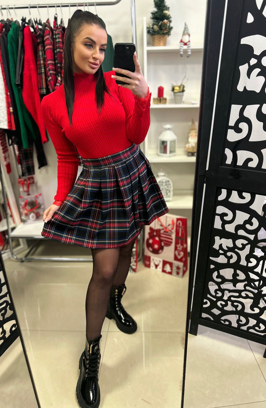 6571 RAKOTT kockás miniszoknya