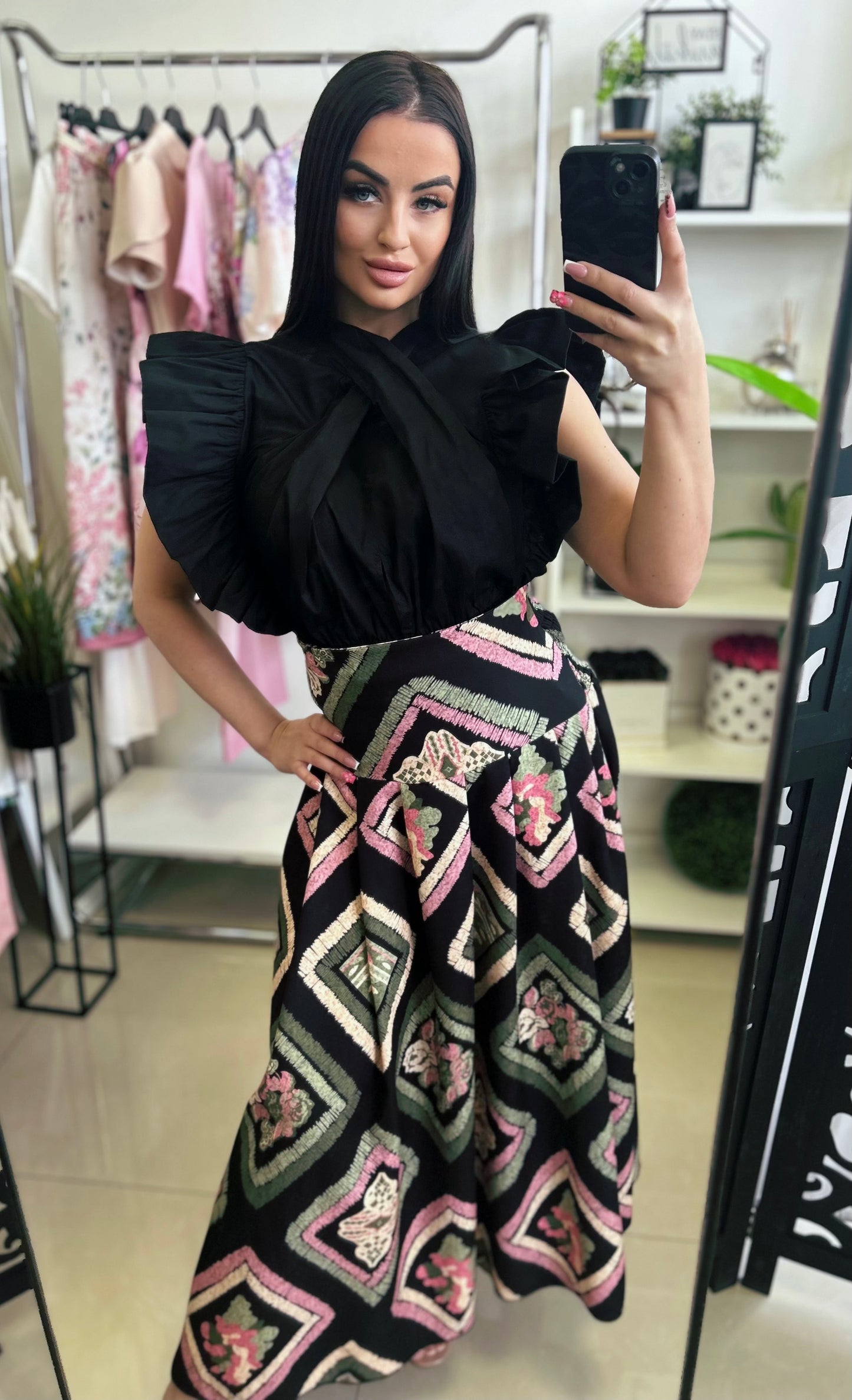8391 SELENA szoknya+ blúz szett