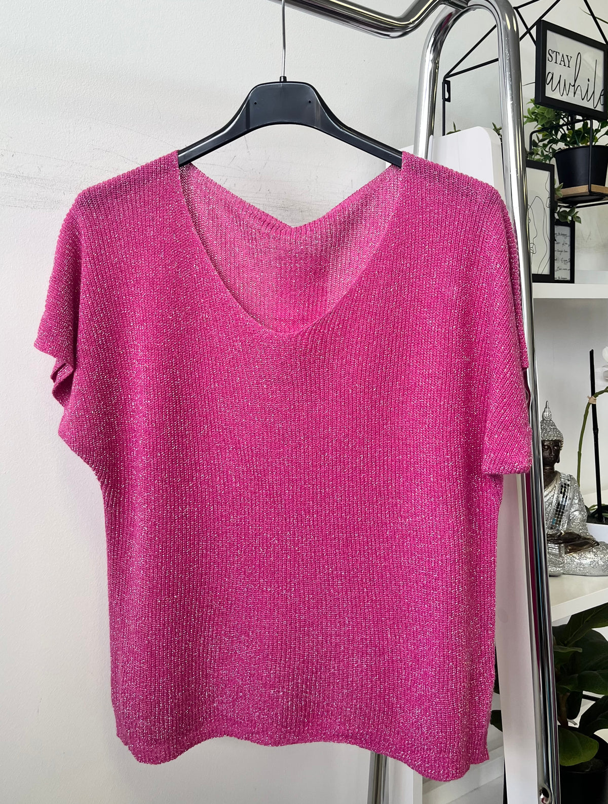 4195 LUREX V nyakú felső