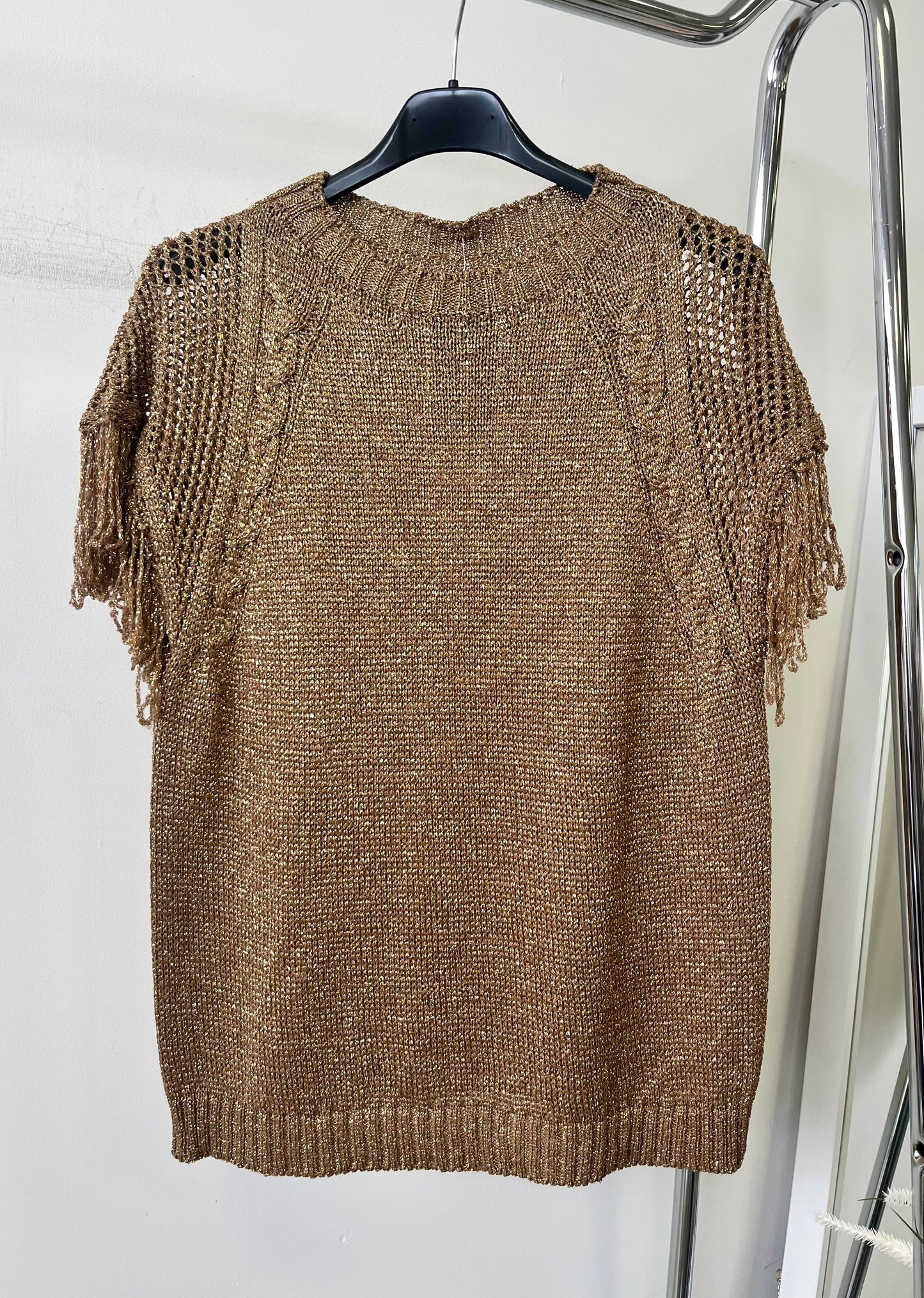 4162 LUREX rojtos ujjú felső
