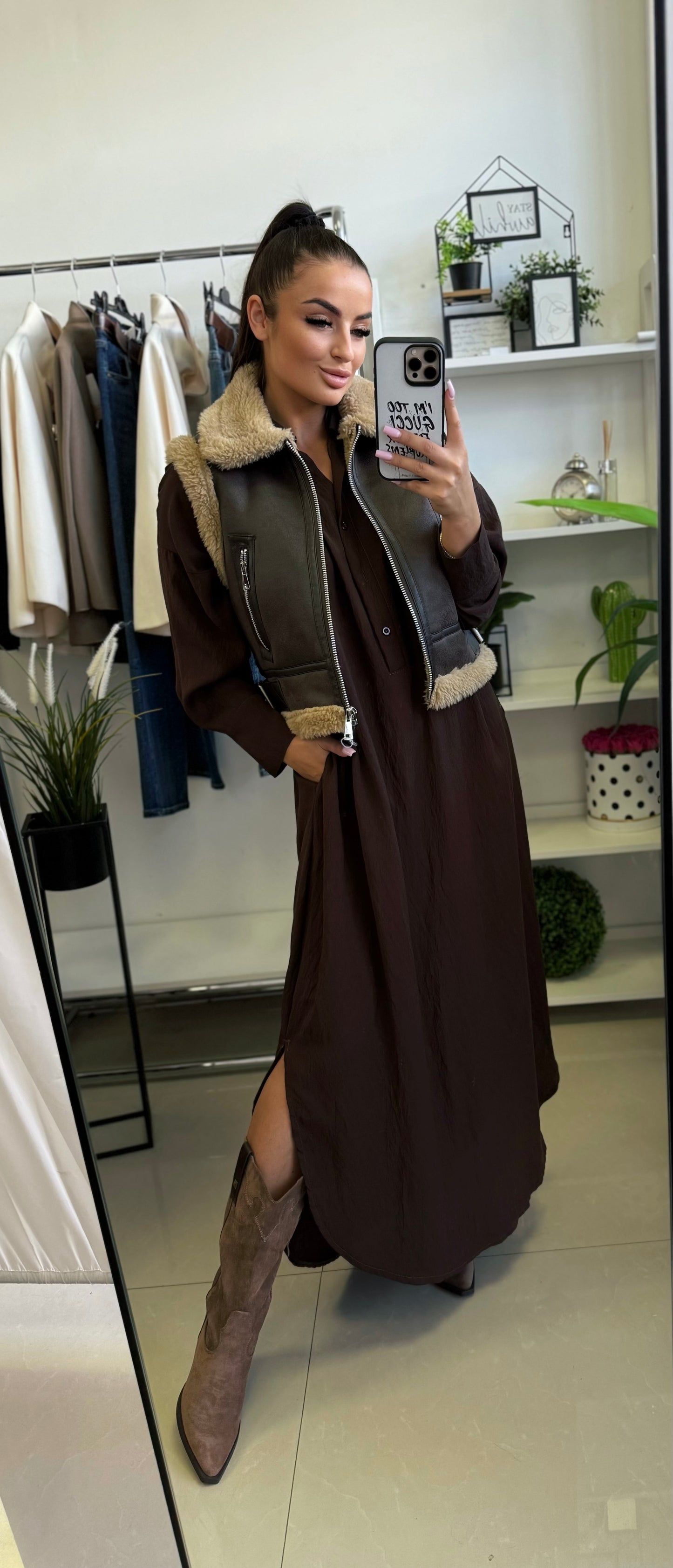 7358 MARY oversize  zsebes ingruha