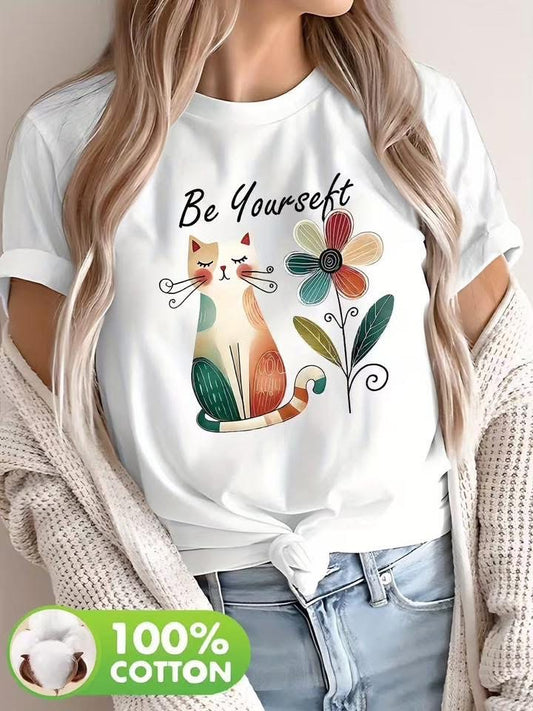 2415 BE yourself cica póló
