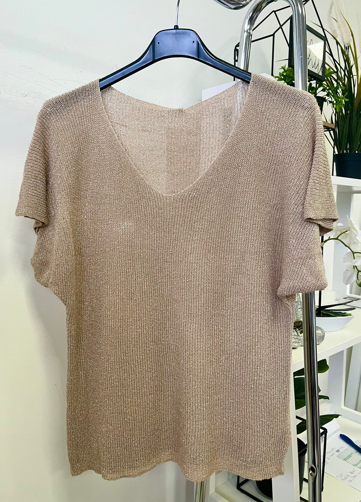 4195 LUREX V nyakú felső