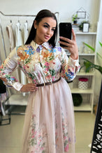 Kép betöltése a galériamegjelenítőbe: 3706 ANETT virágos tüllszoknyás ruha
