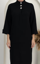 Kép betöltése a galériamegjelenítőbe: 12339 TOKYO kötött ruha strasszkő díszitéssel
