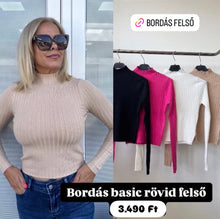 Kép betöltése a galériamegjelenítőbe: M007 BORDÁS basic rövid felső
