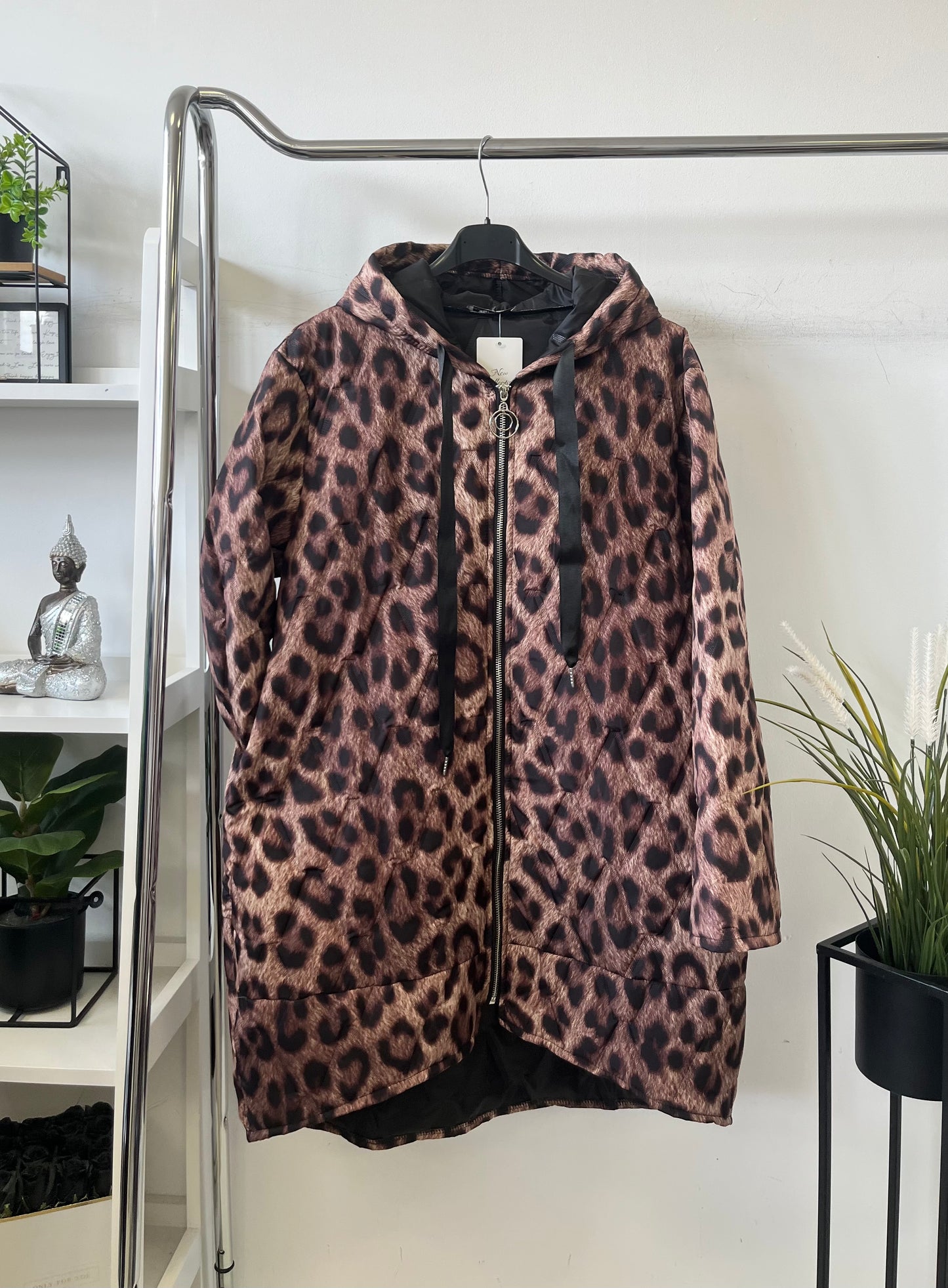 05601 LEOPARD oversize steppelt kabàt