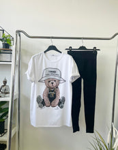 Kép betöltése a galériamegjelenítőbe: 219 LÁNCOS strasszos maci póló/tunika
