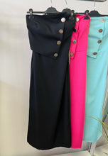 Kép betöltése a galériamegjelenítőbe: 58065 RÓMA arany gombos ruha
