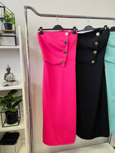 Kép betöltése a galériamegjelenítőbe: 58065 RÓMA arany gombos ruha
