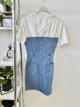 Kép betöltése a galériamegjelenítőbe: TR647 ZORKA pamut betétes farmer ruha
