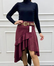 Kép betöltése a galériamegjelenítőbe: 005052 IRYNA fodros művelúr szoknya
