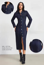 Kép betöltése a galériamegjelenítőbe: 2286 INDIGO farmer ruha
