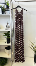 Kép betöltése a galériamegjelenítőbe: 2942 PÖTTYÖS hidegselyem maxi ruha
