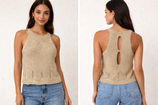 10289 hátul nyitott LUREX top