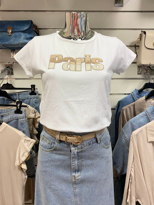 BEIGE PARIS póló/2415