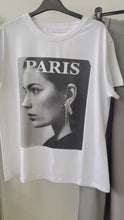 Videó betöltése és lejátszása a galériamegjelenítőben: 301 PARIS pamut póló
