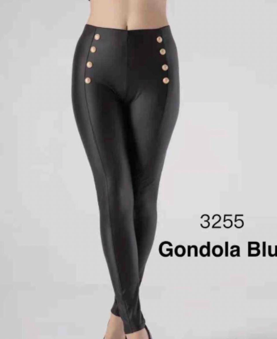 3255 Gombos műbőr leggings