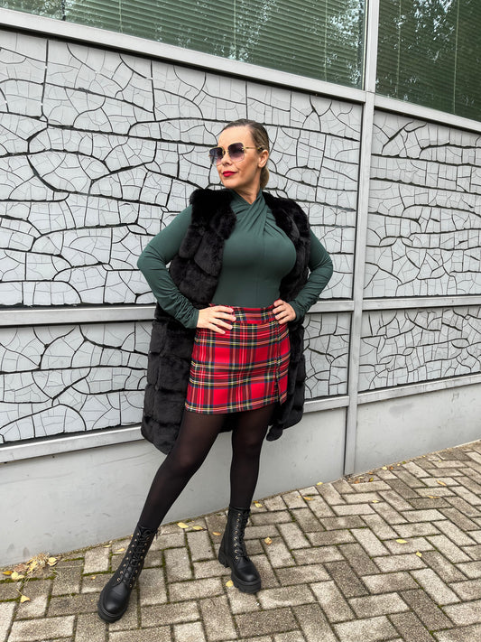 1081 Kockás szoknya/sort