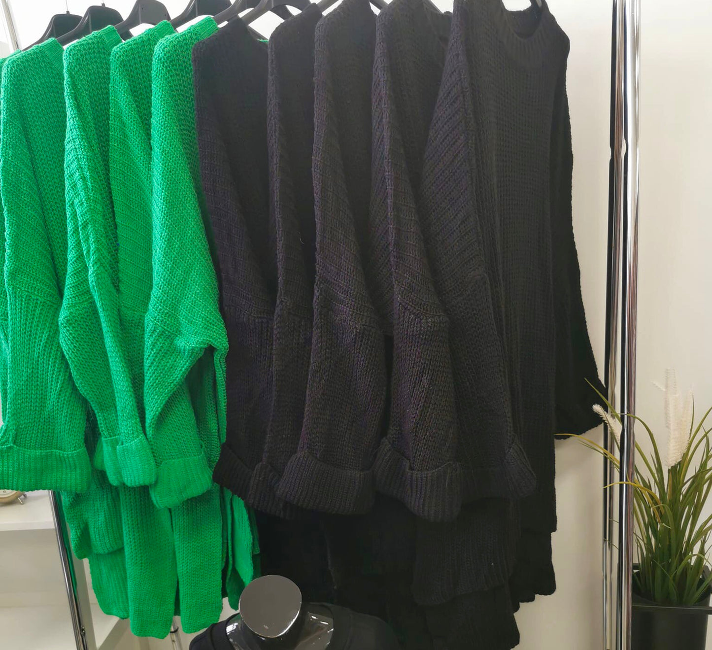 1315 Kötött oversize/nagyméretű Pulóver