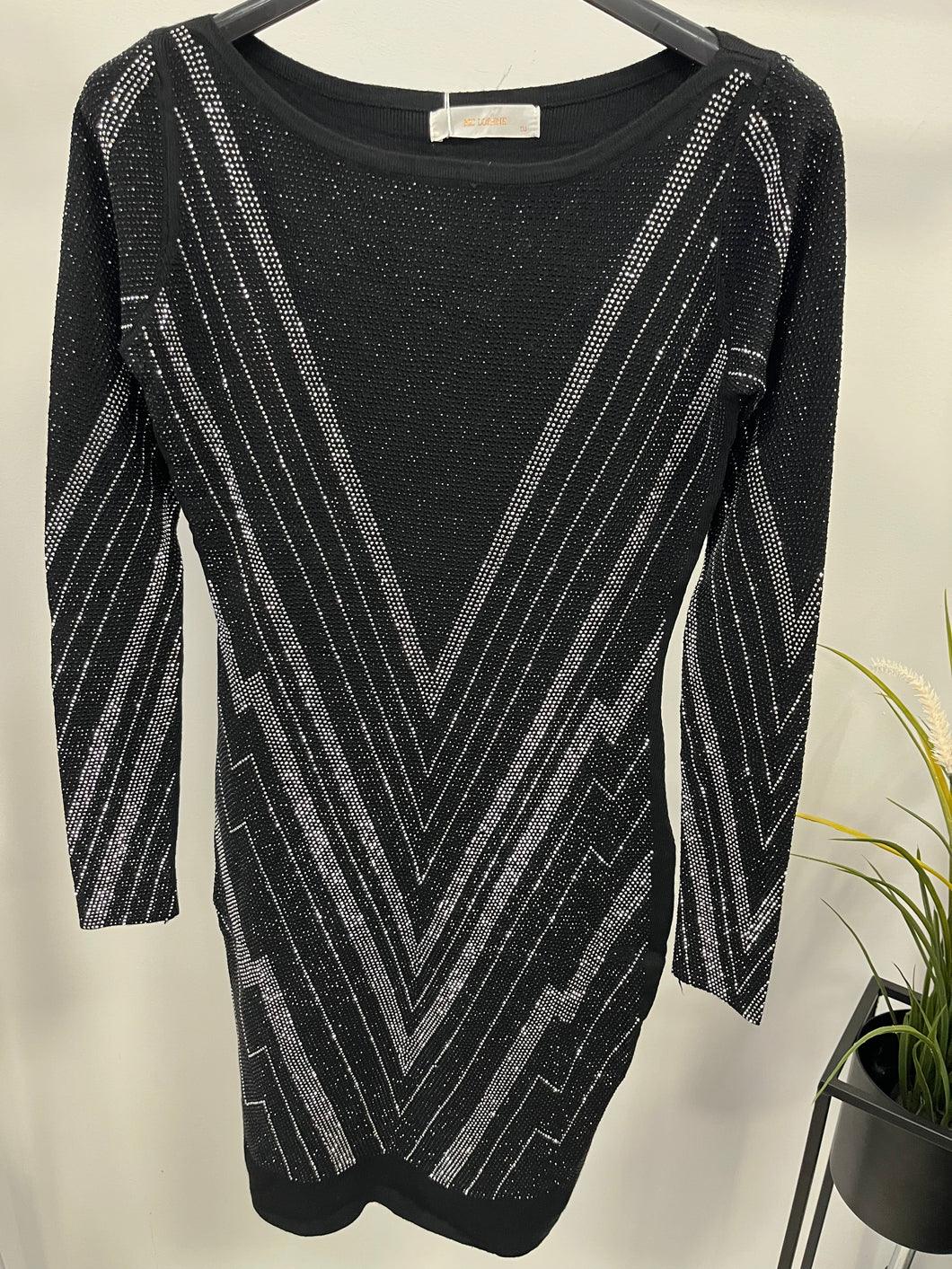 8739 MIRANDA strasszos ruha