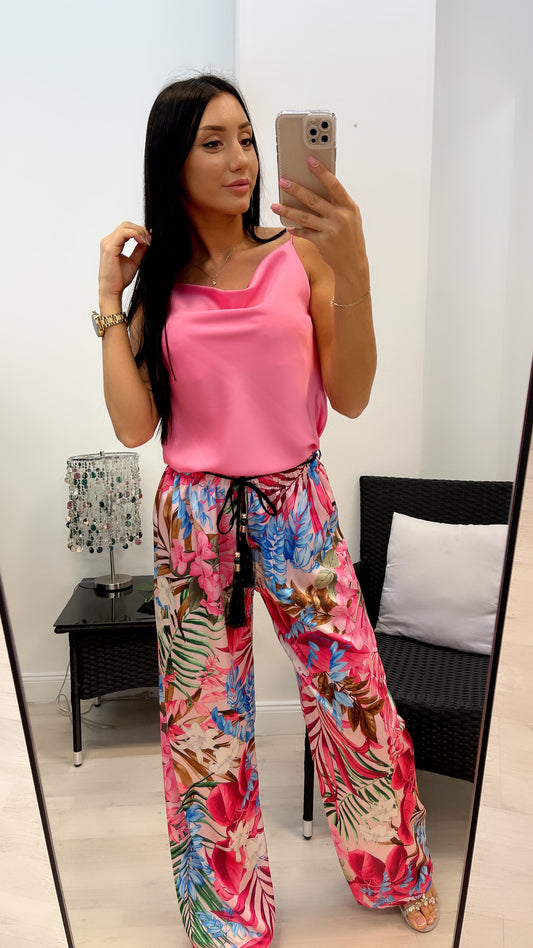 LILLA szatén top/3353