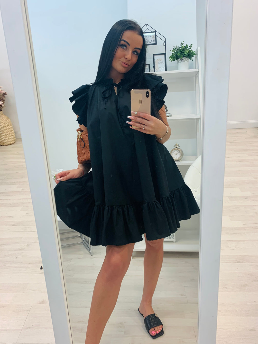 30866 VANESSA vászon ruha